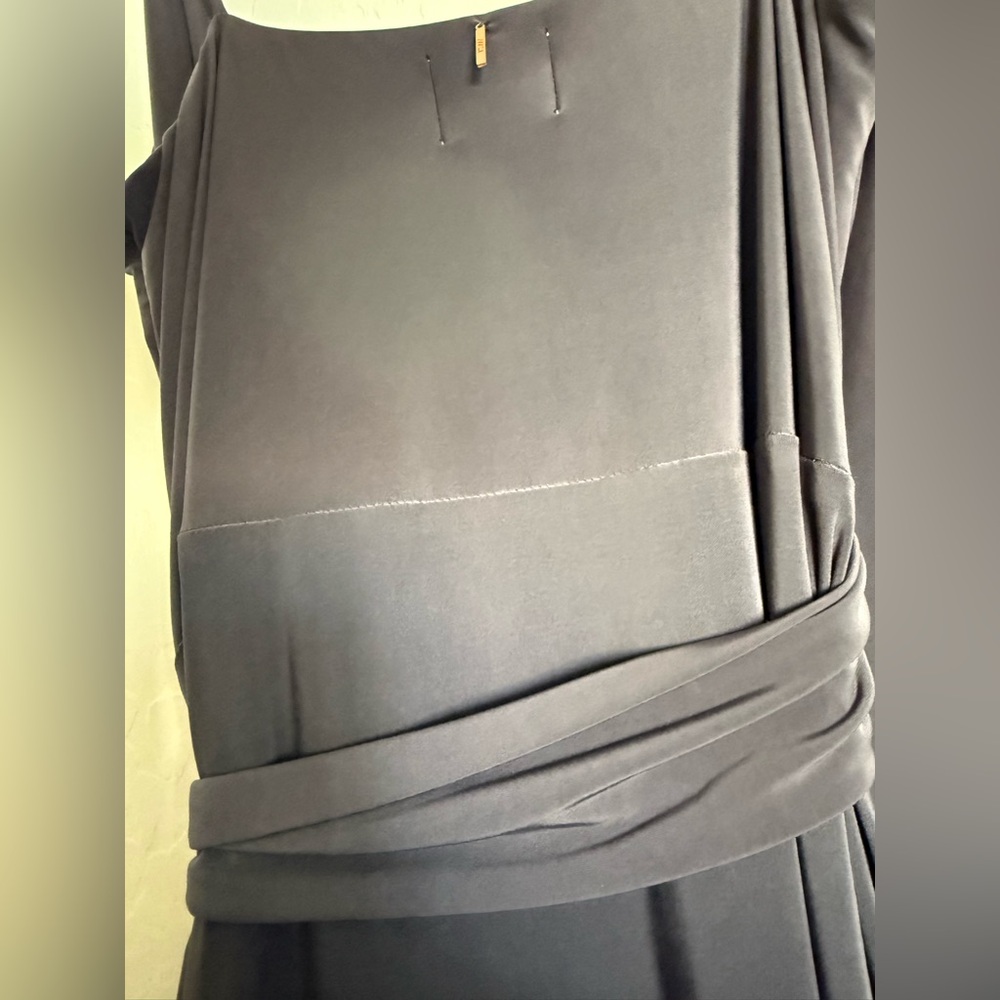 MISA LOS ANGELES Veronika Sleeveless Wrap Maxi Dress in Slate - NEW - XS - Picture 7 of 7